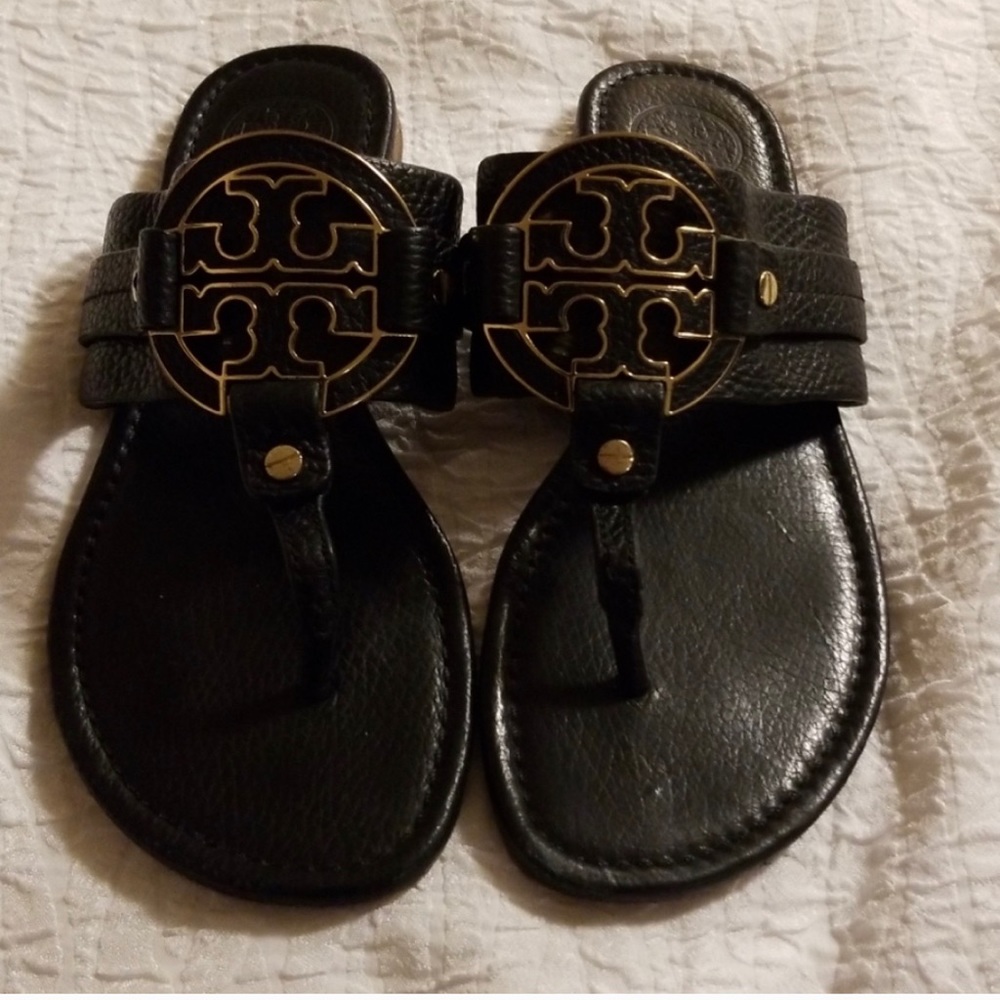 Black Tory Burch “Amanda” sandals